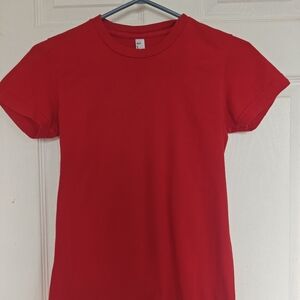 American Apparel red t-shirt, 100% cotton, two for $20